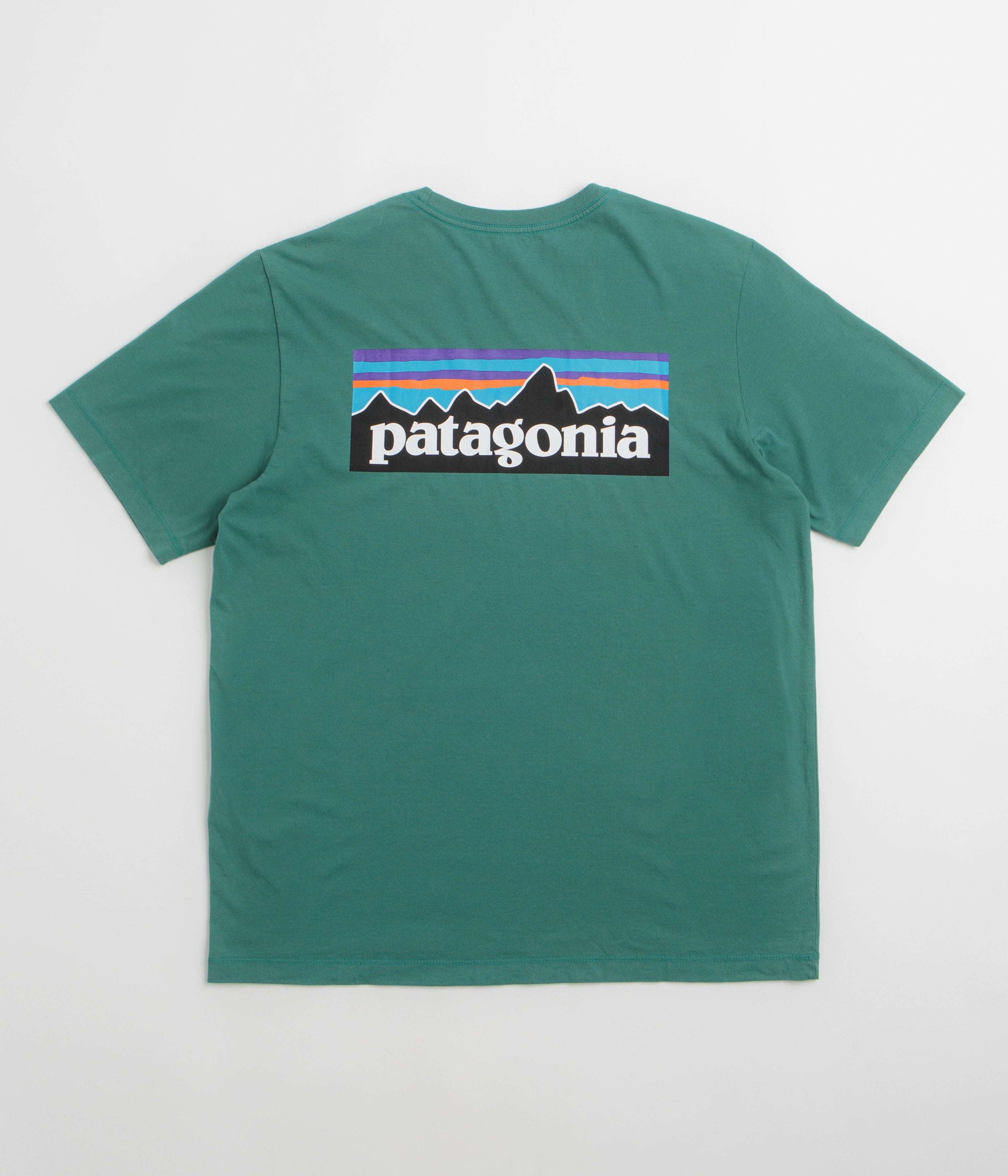 Patagonia P-6 Logo T-Shirt in Gem Green