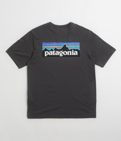 Patagonia P-6 Logo T-Shirt - Ink Black