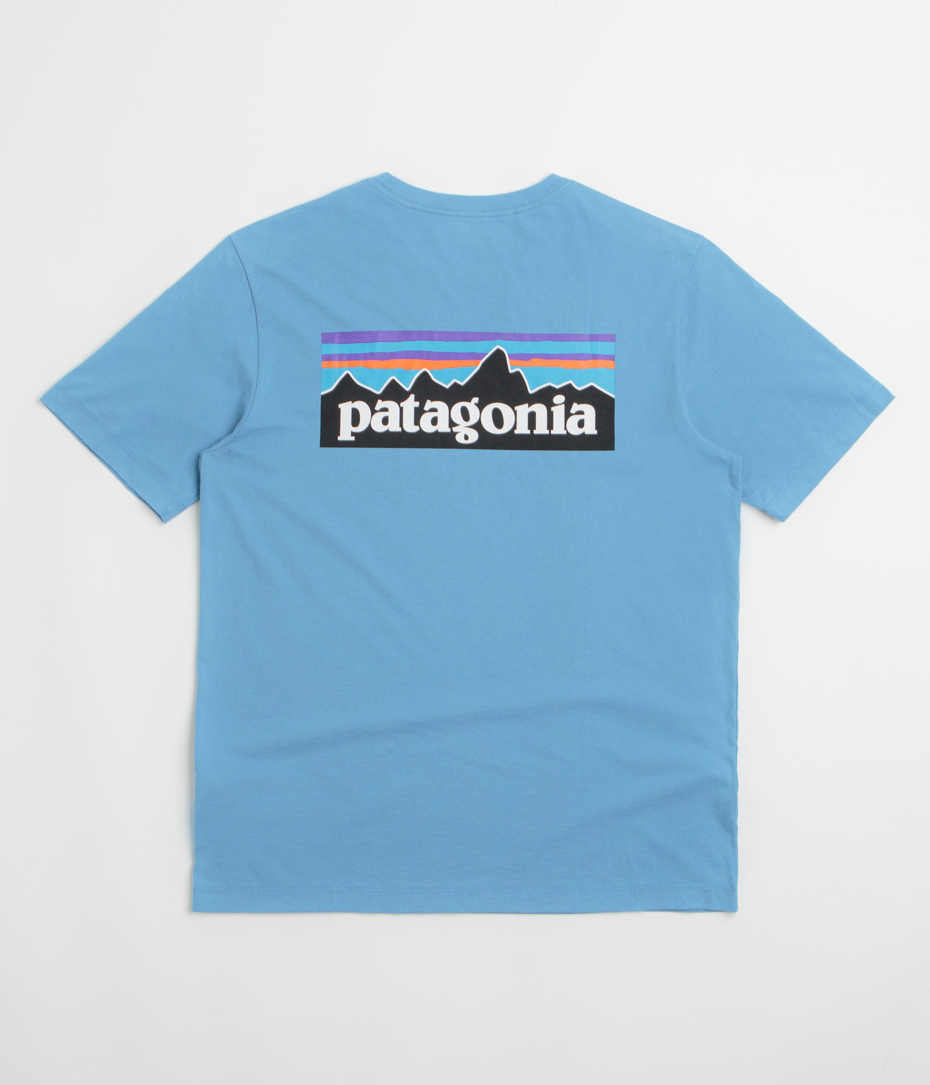 Patagonia P-6 Logo T-Shirt - Shore Blue