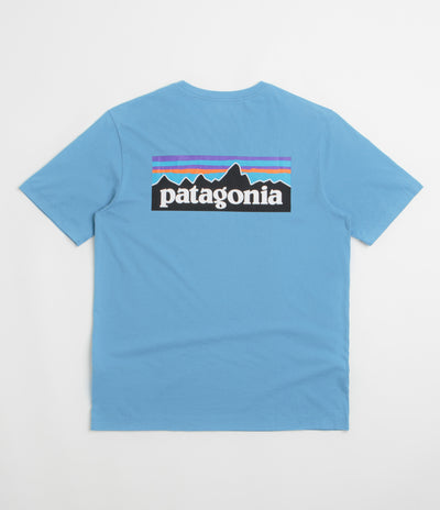 Patagonia P-6 Logo T-Shirt - Shore Blue