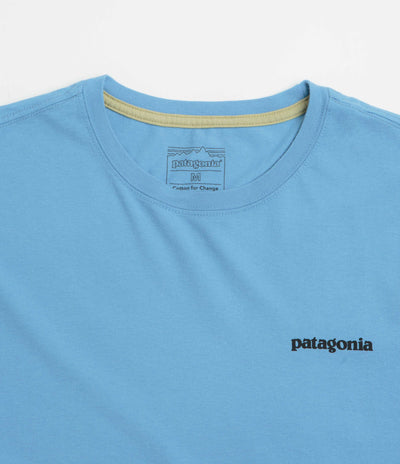 Patagonia P-6 Logo T-Shirt - Shore Blue