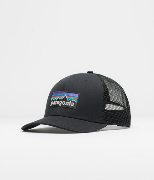 Patagonia P-6 Logo Trucker Cap - Black