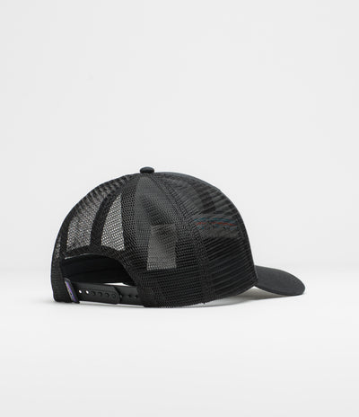 Patagonia P-6 Logo Trucker Cap in Black