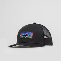 Patagonia P-6 Logo Trucker Cap in Black thumbnail