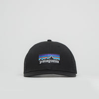 Patagonia P-6 Logo Trucker Cap in Black thumbnail