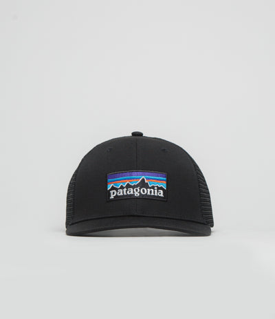 Patagonia P-6 Logo Trucker Cap in Black