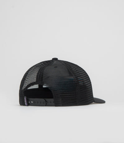 Patagonia P-6 Logo Trucker Cap in Black