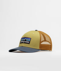 Patagonia P-6 Logo Trucker Cap in Lynx Tan