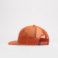 Patagonia P-6 Logo Trucker Cap - White / Redtail Rust thumbnail