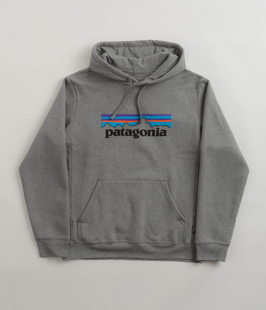 Patagonia Stone Island Junior logo-patch zip-up hoodie Weiß - Gravel Heather