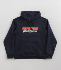 Patagonia P-6 Logo Uprisal Hoodie in New Navy