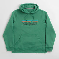 Patagonia P-6 Logo Uprisal Hoodie in P-6 Outline: Heartleaf Green thumbnail