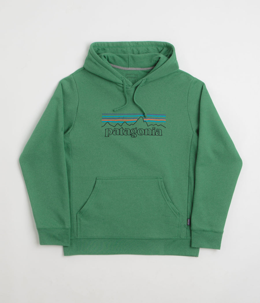 Patagonia P-6 Logo Uprisal Hoodie in P-6 Outline: Heartleaf Green