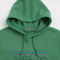 Patagonia P-6 Logo Uprisal Hoodie in P-6 Outline: Heartleaf Green thumbnail