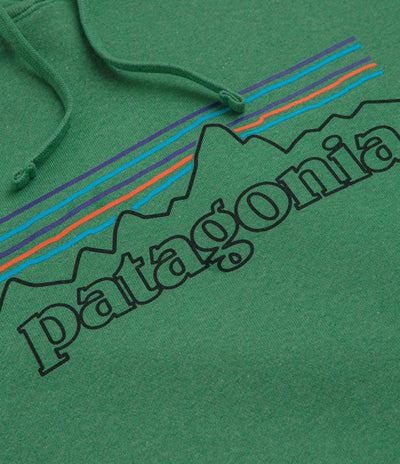 Patagonia P-6 Logo Uprisal Hoodie in P-6 Outline: Heartleaf Green