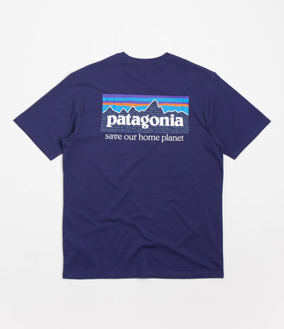 Patagonia P-6 Mission Organic T-Shirt - Sound Blue