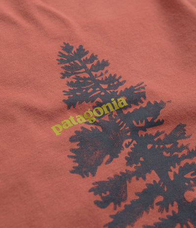 Patagonia Pyrophytes Organic T-Shirt - Burl Red