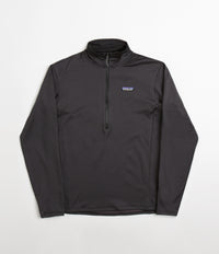 Patagonia R1 Daily Zip Neck Sweatshirt - Ink Black - Black X-Dye