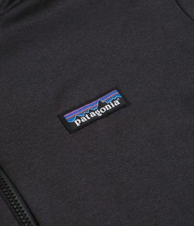 Patagonia R1 Daily Zip Neck Sweatshirt - Ink Black - Black X-Dye
