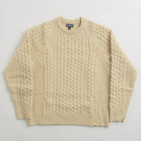 Patagonia Recycled Cable Knit Crewneck Sweatshirt in Natural thumbnail