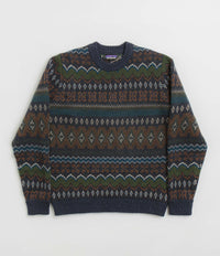 Patagonia Recycled Wool Sweatshirt in Helmsman: Smolder Blue