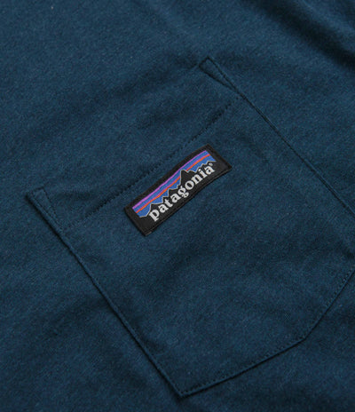 Patagonia Regenerative Organic Pocket T-Shirt in Tidepool Blue