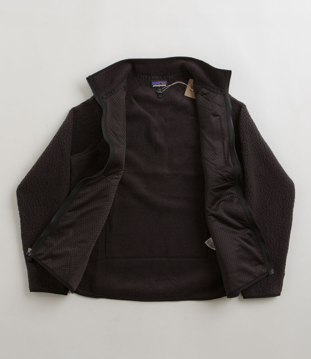 Patagonia Retro Pile Fleece Jacket Black Flatspot
