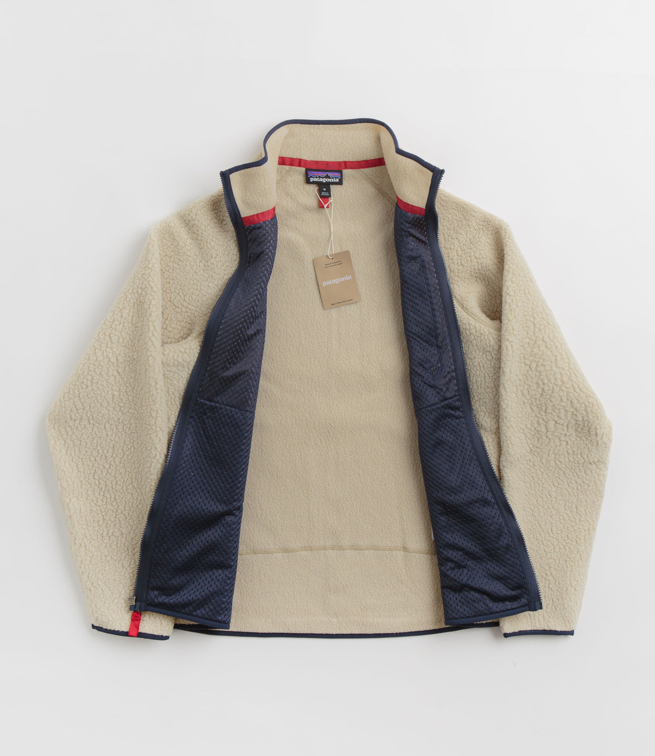 Patagonia retro pile fleece pullover el cap khaki sales