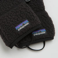 Patagonia Retro Pile Gloves - Black thumbnail