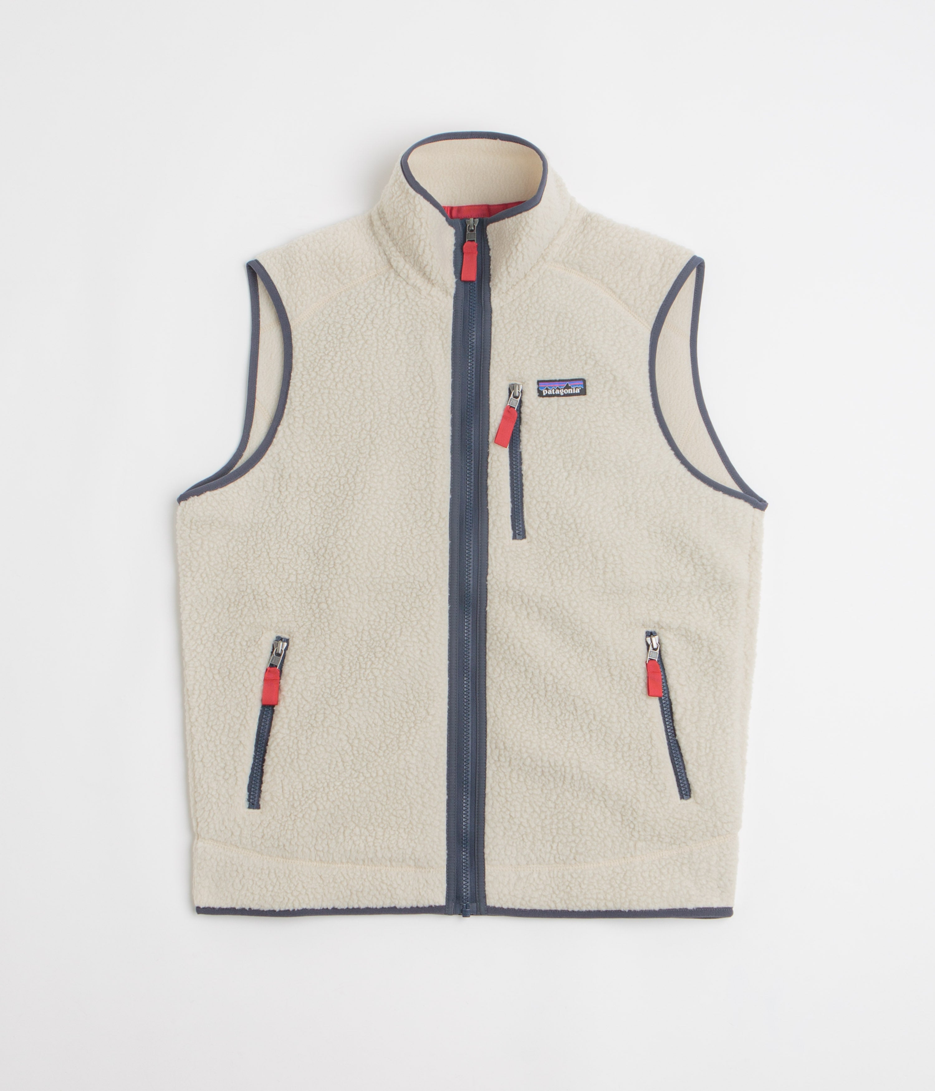 Patagonia Retro Pile Vest in Pelican and Smolder Blue