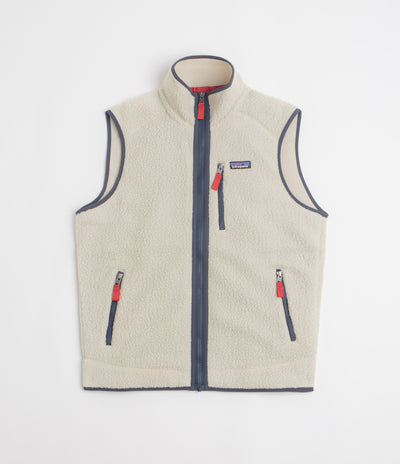 Patagonia Retro Pile Vest in Pelican and Smolder Blue