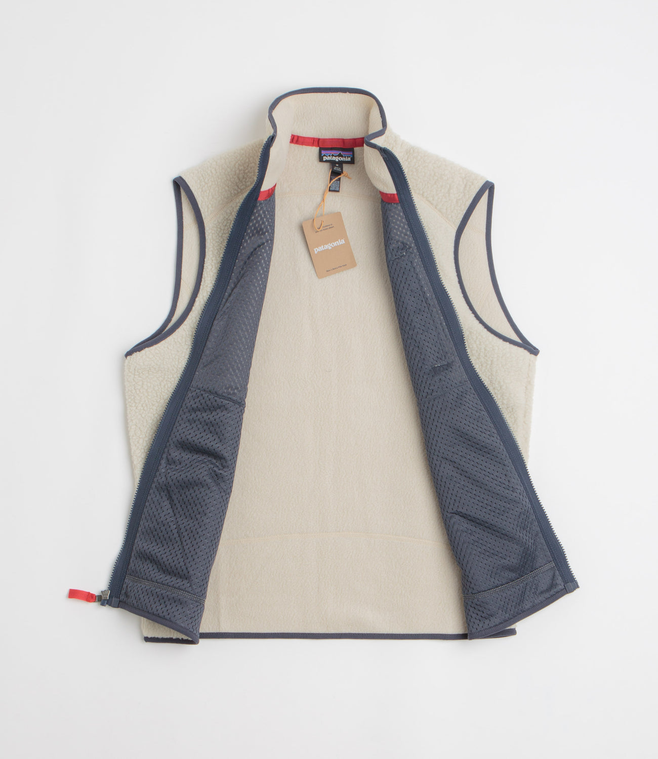 Patagonia Retro Pile Vest - Pelican / Smolder Blue | flatspot