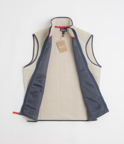 Patagonia Retro Pile Vest in Pelican and Smolder Blue