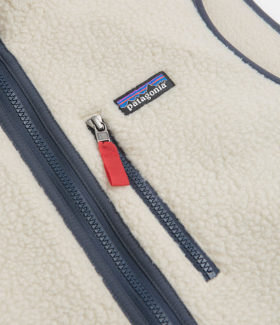 Patagonia Retro Pile Vest in Pelican and Smolder Blue