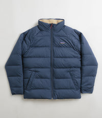Patagonia Reversible Silent Down Jacket in New Navy