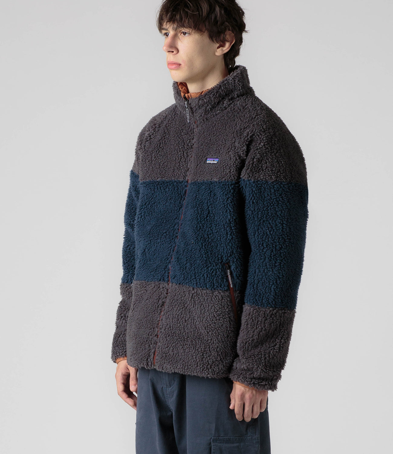 Patagonia fleece shop down jacket