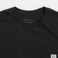 Patagonia Shop Sticker Pocket Responsibili-Tee Long Sleeve T-Shirt in Black thumbnail