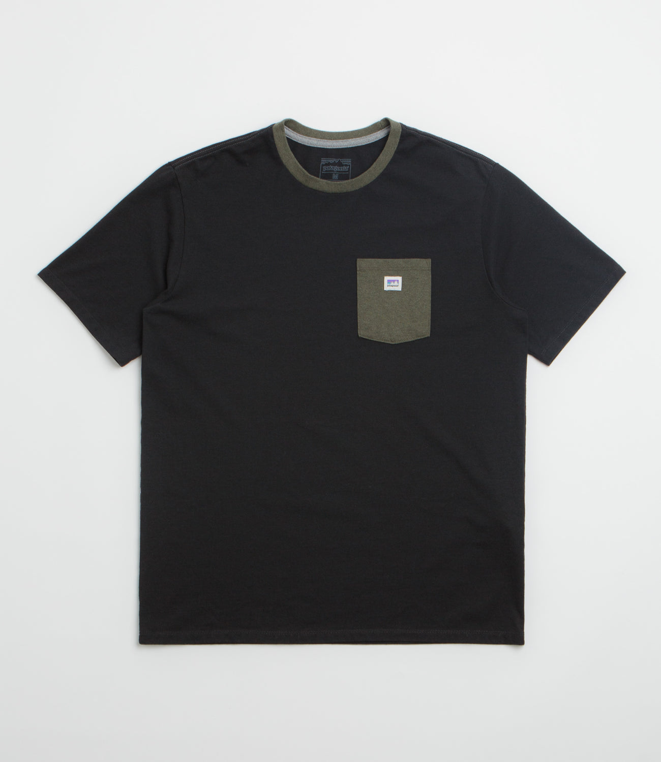 Patagonia Shop Sticker Pocket Responsibili-Tee T-Shirt - Black