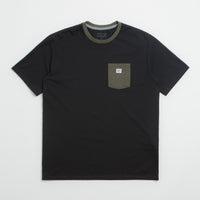 Patagonia Shop Sticker Pocket Responsibili-Tee T-Shirt - Black / Basin Green thumbnail