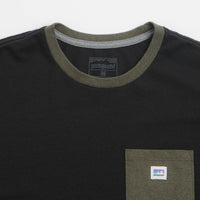 Patagonia Shop Sticker Pocket Responsibili-Tee T-Shirt - Black / Basin Green thumbnail