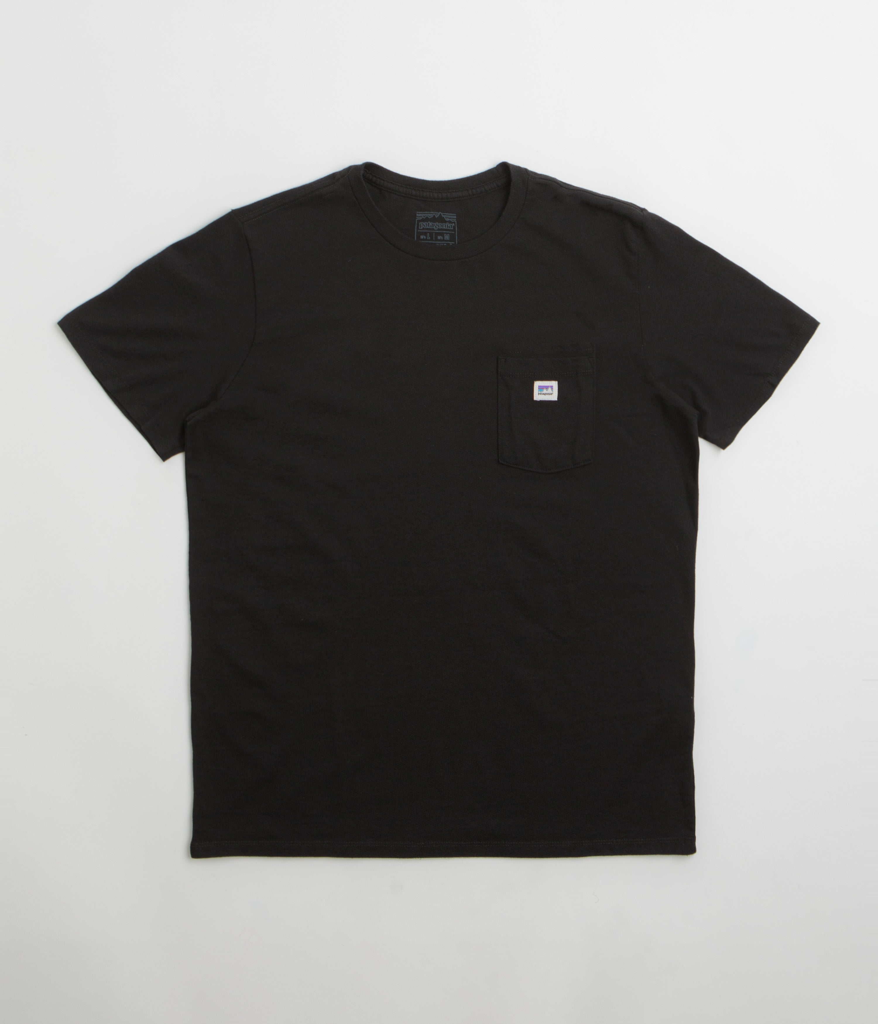 Patagonia Shop Sticker Pocket Responsibili-Tee T-Shirt in Black