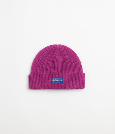 Patagonia Snowdrifter Beanie - Hut Tripper Label: Amaranth Pink