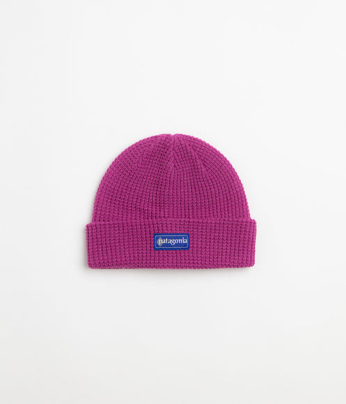 Patagonia Snowdrifter Beanie - Hut Tripper Label: Amaranth Pink