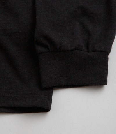 Patagonia Snowstitcher Pocket Responsibili-Tee Long Sleeve T-Shirt in Ink Black