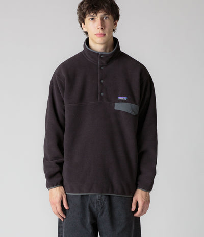 T Pullover Fleece - Patagonia Synchilla Snap - Black / Forge Grey