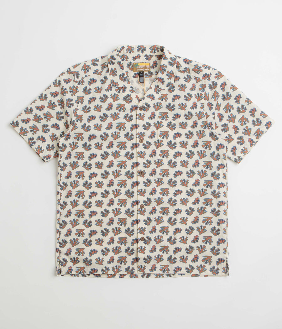 Patagonia Tidal Threads Camp Shirt in Oh Coral: Wool White