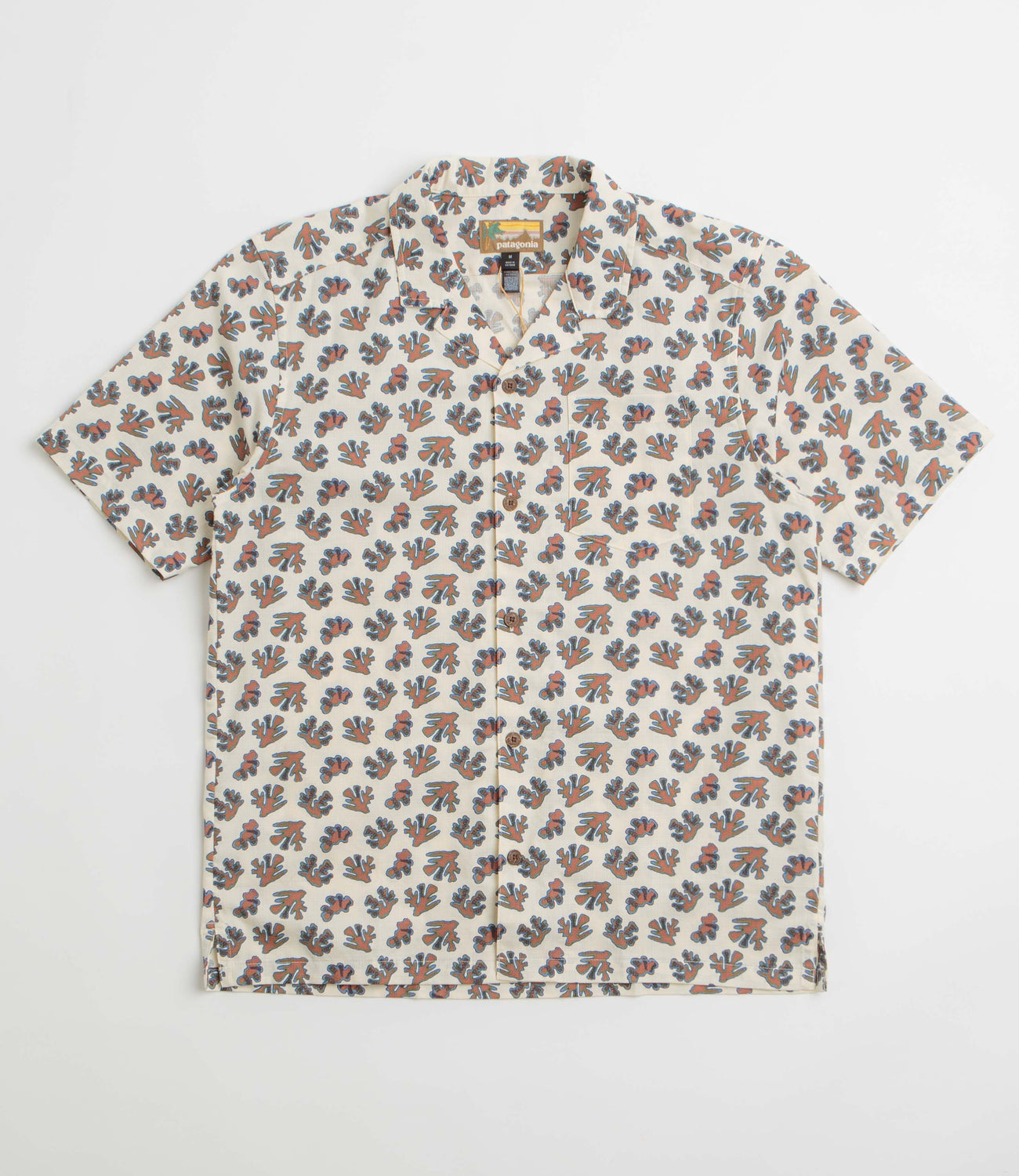 Patagonia Tidal Threads Camp Shirt - Oh Coral: Wool White | Flatspot