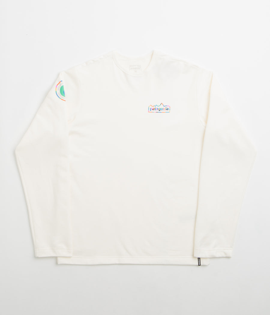 Patagonia Unity Fitz Wildrise Crewneck Sweatshirt in Birch White