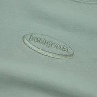 Patagonia Womens 95 Oval Logo Daily Crewneck Sweatshirt - Cover Green thumbnail