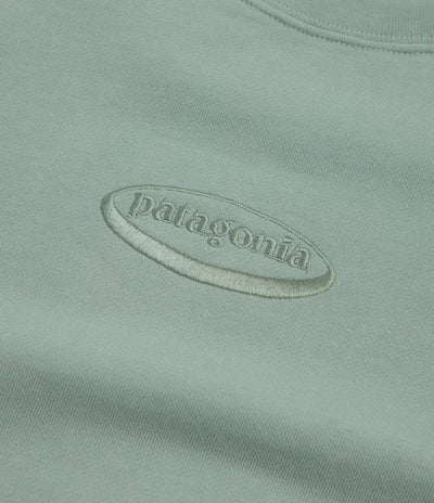 Patagonia Womens 95 Oval Logo Daily Crewneck Sweatshirt - Cover Green